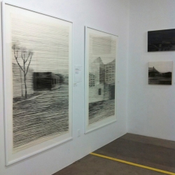 Large Charcoal on Paper drawings: Discovering the Cave (R)